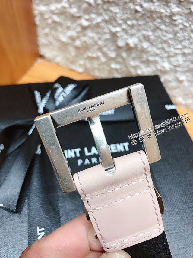 Saint Laurent女士皮帶 聖羅蘭2020新款YSL古金原版開模金扣腰帶  jjp1248